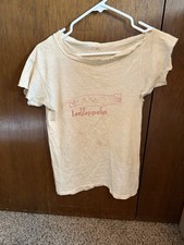 Vintage 70s Led Zeppelin Blimp Thrashed Paper Thin Concert T-Shirt XS Very Rare