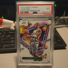 Topps 2023-24 Cosmic Chrome Jason Kidd White Hole Refractor #143 PSA 9 Mavericks