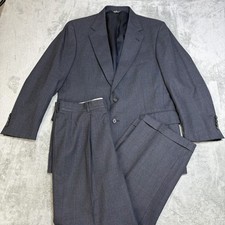 Polo University Club Ralph Lauren Suit Mens 42L 33x27 Gray Wool Blazer Pants USA