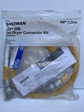 Eastman 1/2-in OD Stainless Steel Gas Dryer Connector Kit 4-ft 65531