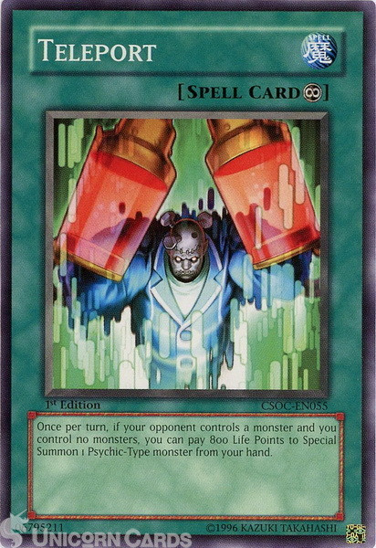 CSOC-EN055 Teleport Common 1st Edition Mint Yu-Gi-Oh! Card