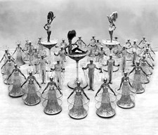 Production of Glamour Icers precision ice skating chorus New York - Old Photo