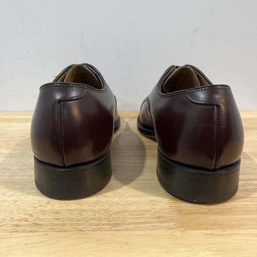 Johnston & Murphy Melton Cap-Toe Shoes Burgundy Leather Oxford Dress Mens 8.5 D - Picture 7 of 11