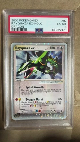 2003 Pokemon EX Dragon Rayquaza ex Holo #97/97 PSA 6 (EX-MT)