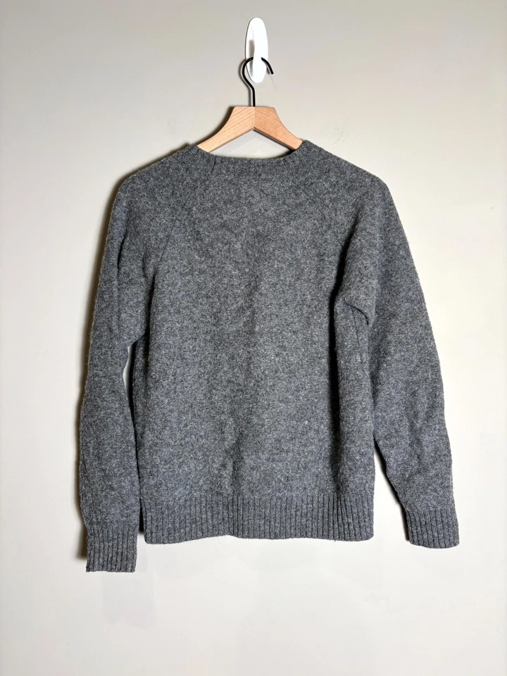 Uniqlo Womens Gray 100% Wool Long Sleeve Crewneck Pullover Sweater Size L - Image 2 of 4