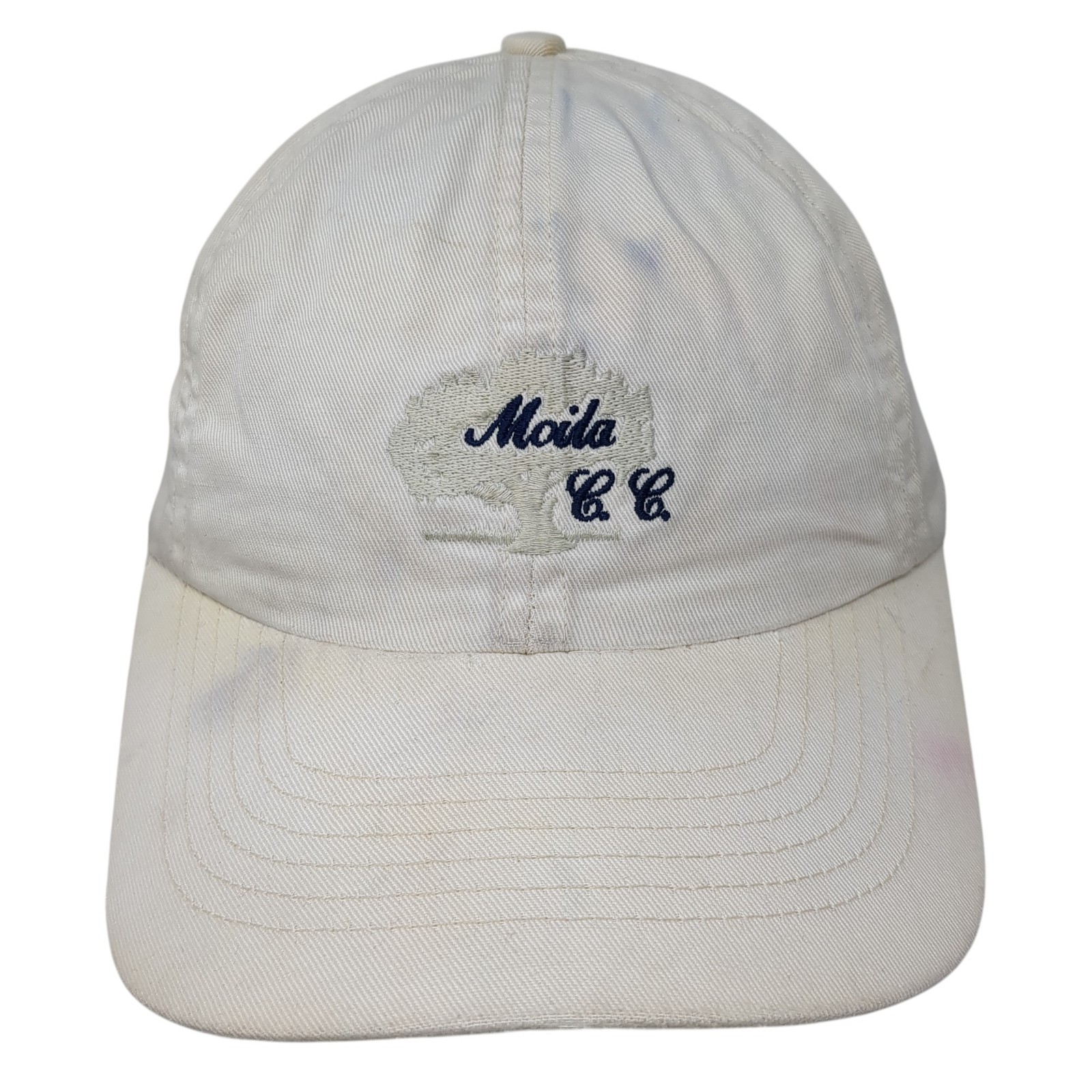 Moila C.C. Strapback Hat Solid Beige One Size Emb… - image 1