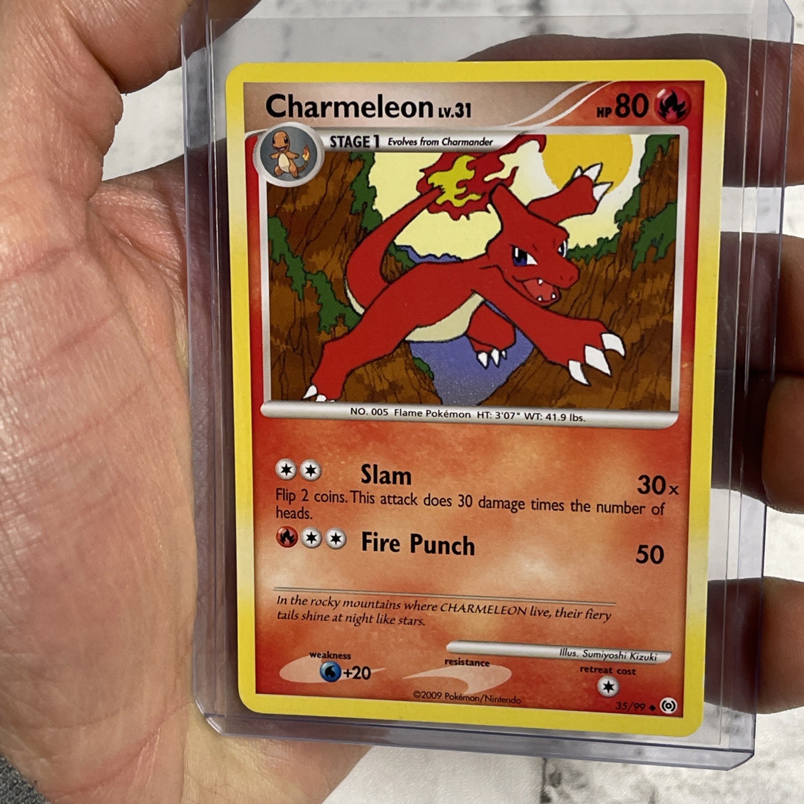 Pokemon Card Charmeleon 35/99 Platinum Arceus Non Holo Near Mint NM Pokémon TCG