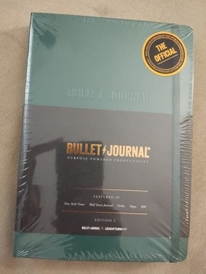 A5 Green Bullet Journal Notebook Edition 2 with Pocket Guide and Stickers