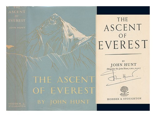 HUNT, John BARON (1910 HILLARY, EDMUND SIR The ascent of Everest / by John Hu - Picture 1 of 1