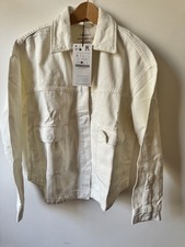 stradivarius twill utility jacket - brand new