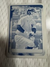 Topps 2021 Gallery Anthony Rizzo Printing Plate 1/1 & Trading Card Lot Yankees