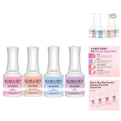 Essentials Dip Liquids Kit - Long Wearing Nail Liquid for Gorgeous Manicures