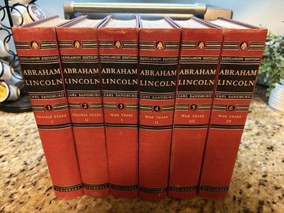 Carl Sandburg, Abraham Lincoln. Sangamon Edition, 1926-1939, 6 Vol.