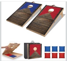 HQ Portable 2'x1' Size Cornhole Game Set with 6 Bean Bags