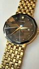 Vintage Seiko Lassale 7N29-5079 Watch Octagonal Gold Black Dial
