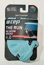 CEP TRAINING The Run Low Cut Light Cushion Socks Size XL MENS LIGHT BLUE U52