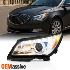 For 2014-2016 Buick LaCrosse [HID Type] Projector Headlight Driver LED DRL w/AFS