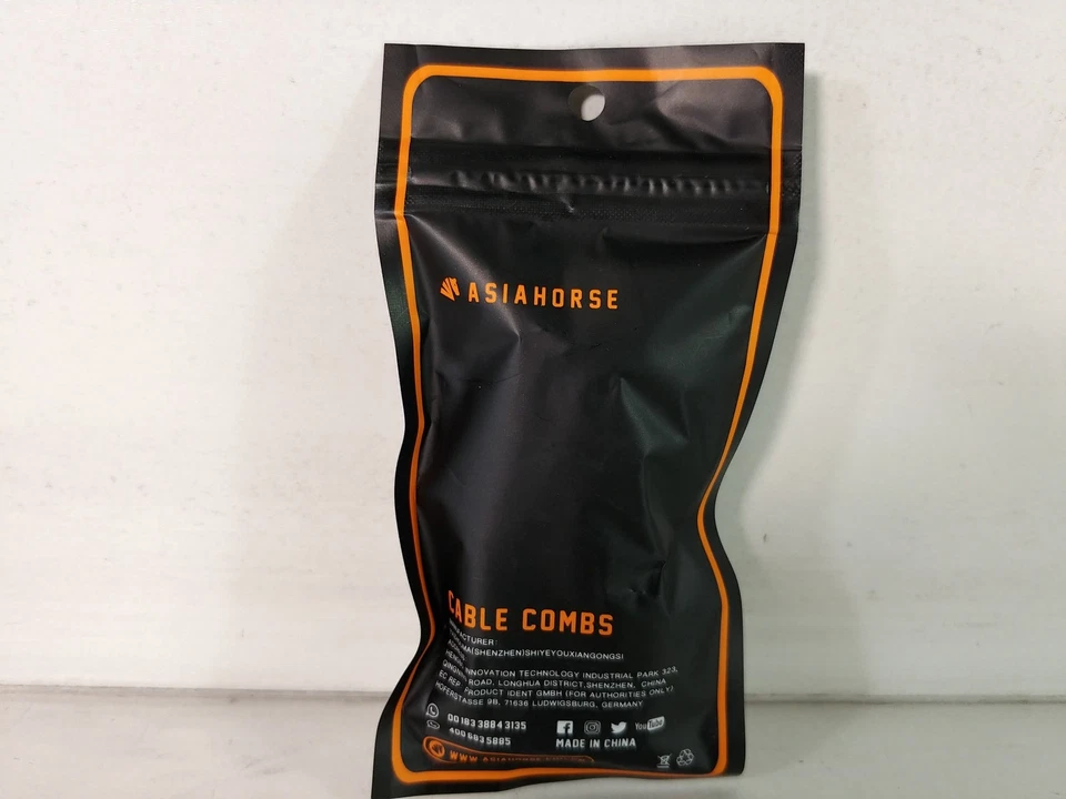 New AsiaHorse 2023 Computer Organization Cable Combs (Black) - Image 2 of 3