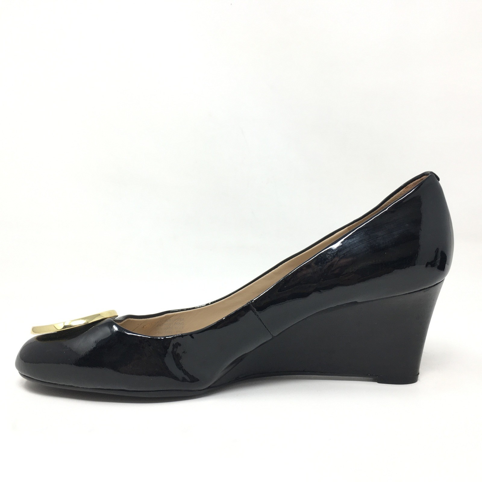 Tory Burch Twiggie Logo Pump Heels Shoes Womens Size 8.5 Black Patent Leather thumbnail 9