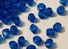 Swarovski Bicone Faceted Crystal Bead 4mm Capri Blue XLN 144pcs