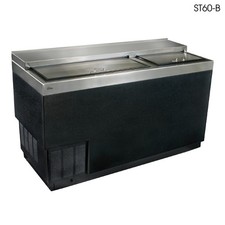 Glastender ST60B 60" VinylClad Bottle Cooler w/Stainless Interior