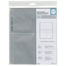 We R Ring Photo Sleeves 8.5"X11" 10/Pkg- 2 6"X4" Pockets