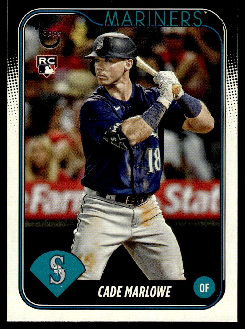2024 Topps Vintage Stock Cade Marlowe Rookie 18/99 Seattle Mariners #286