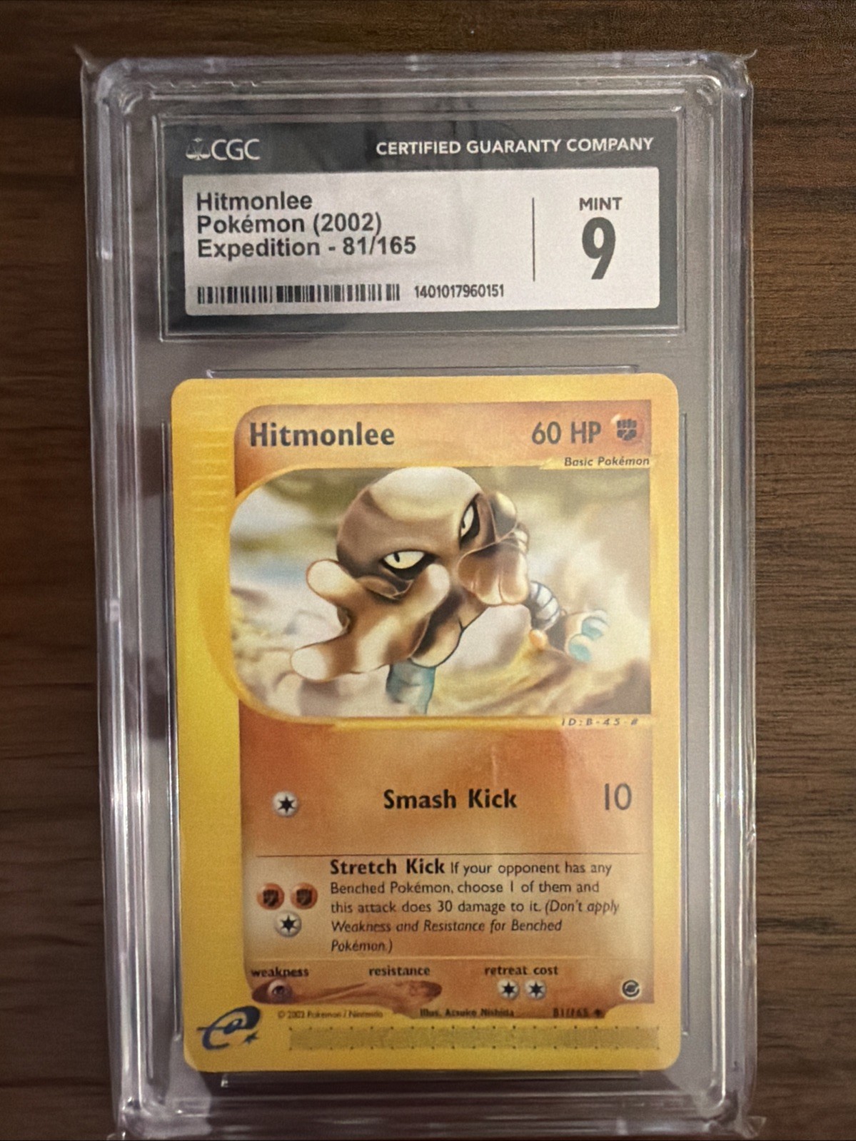 Hitmonlee Pokemon (2002) Expedition #81/165 CGC 9 MINT Uncommon WOTC
