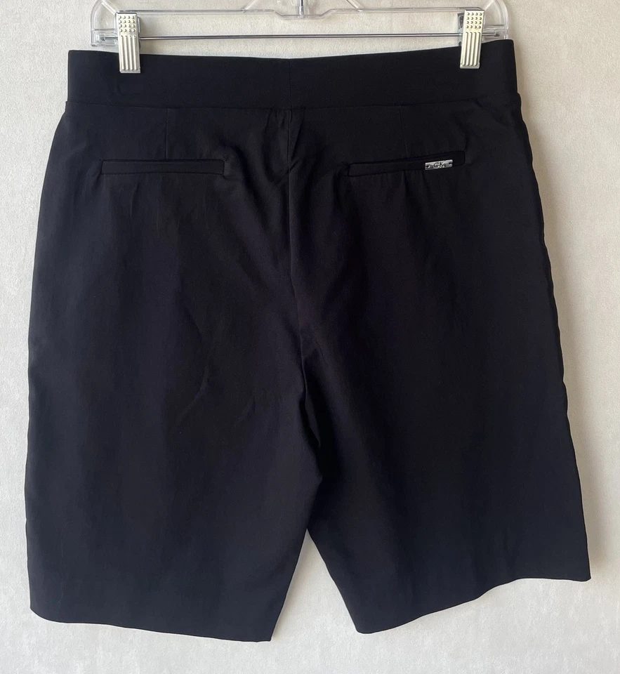 Женские черные шорты длиной до колена без застежек Calvin Klein размер M новые без ценников карьерные капсулы - Изображение 2 из 4