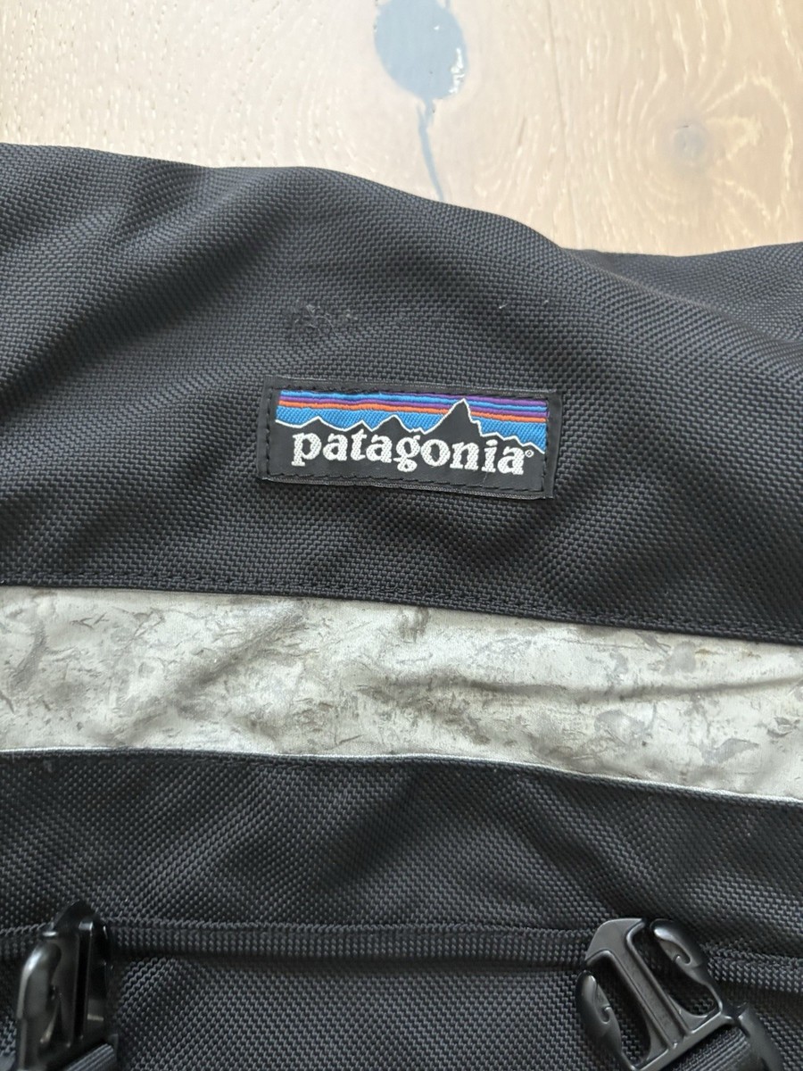Vintage Patagonia Messenger Laptop Bag Black Hiking 90s Outdoors