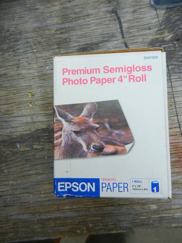 Epson #S041329 Premium Semi GlossPhoto Paper 4" x 26' Roll for Epson Stylus