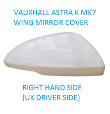 Wing Mirror Cover for Vauxhall Astra K 2015 to 2021 White 40R GAZ