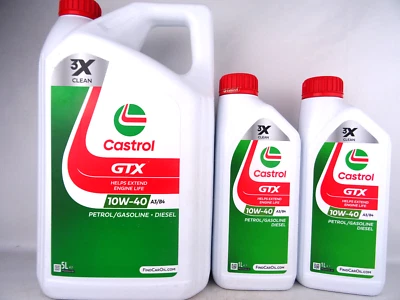 Castrol 10W40 GTX ehemals Ultraclean 10W-40 A3/B4 Öl VW Fiat Mercedes 7Liter - Bild 1 von 4