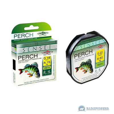 (0,02 /m) 150m ANGELSCHNUR MIKADO SENSEI PERCH MONOFIL LINE SPINNSCHNUR MONOFILE