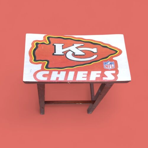 Hand-Made (QUALITY)KC CHIEFS Bar Stool - Picture 6 of 17