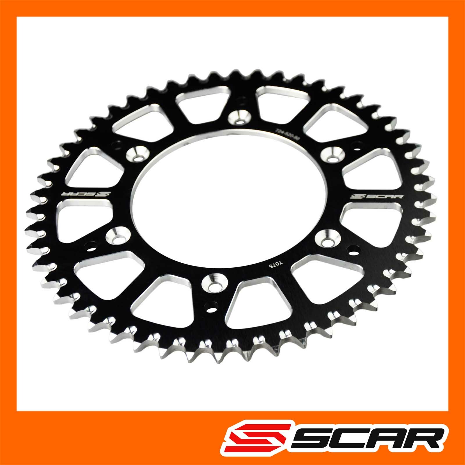 Couronne alu anti boue KTM SX 85 avec 48 dents autonettoyantes par Scar Racing