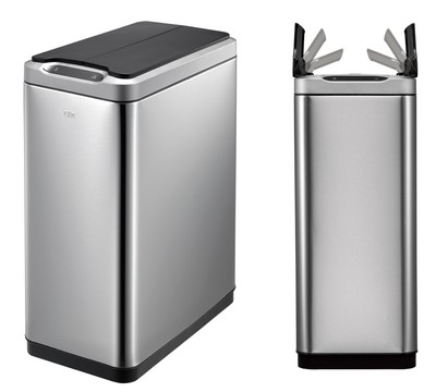 EKO design Phantom Sensor Bin Mülleimer Edelstahl matt 3 Größen + Mülltrennung