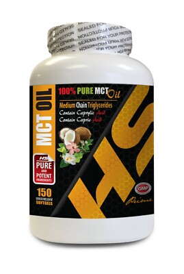 brain focus and memory supplements 100% PURE MCT OIL 3600 paleo keto energy 150C