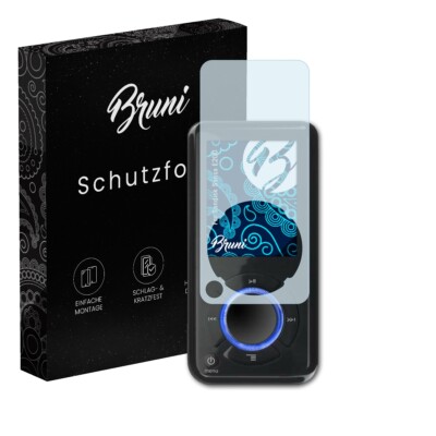 Bruni 2x Folie für Sandisk Sansa E200 Schutzfolie Displayschutzfolie