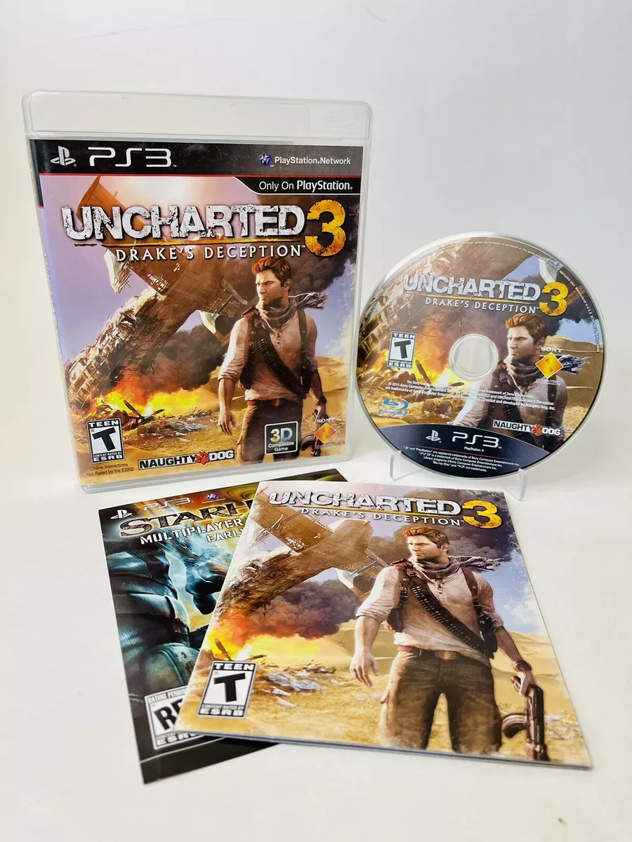 Uncharted 3: Drake's Deception (PS3, Sony PlayStation 3) Disc Only!!  711719823322