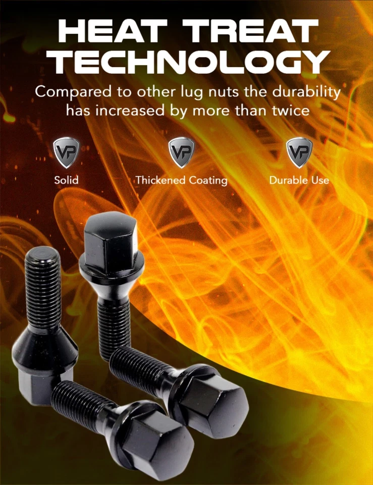 20 pernos de tuerca negros 14x1,5 28 mm Mercedes C300 C350 E350 E400 E550 CLA250 CLA45 Foto 2 de 4