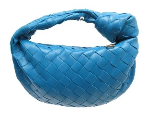 Sac de soirée à main bleus cuir pour femme