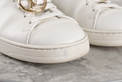 Louis Vuitton Size US6.5 EUR 36.5 23CM Leather White Gold