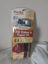 Korky 818MP TOILET BOWL Universal Flapper FILL VALVE & Flapper Kit - BRAND NEW 