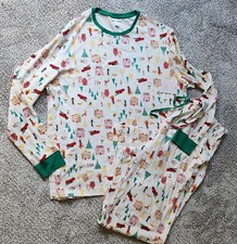 NWT LC Lauren Conrad Mens 2 pc XL Christmas Holiday Famly Pajamas Sleepwear 54