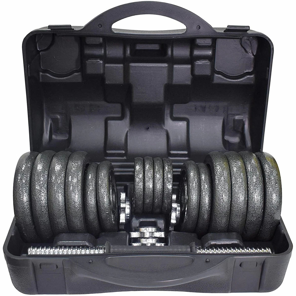 30KG Cast Iron Dumbbell Set Weight Dumbbells Home Gym Training Fitness BarBell C