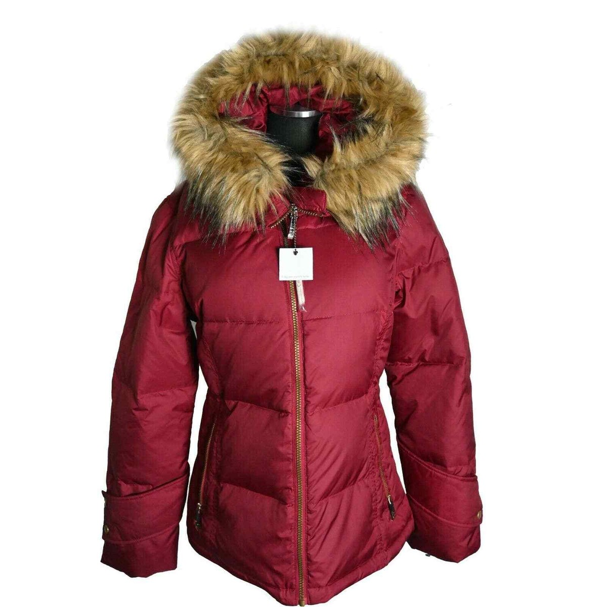 CALVIN KLEIN Women's Faux-Fur-Trim Hooded Down Puffer Quilted Coat