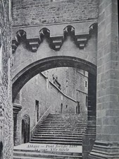 France Postcard Early 1900s Rare Mont Saint Michel Abbey Fortified Bridge Stone 