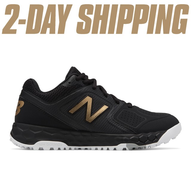 New Balance Women's Softball STVELOV1 TURF SHOES Black Gold STVELOA1*2-DAY SHIP* | eBay