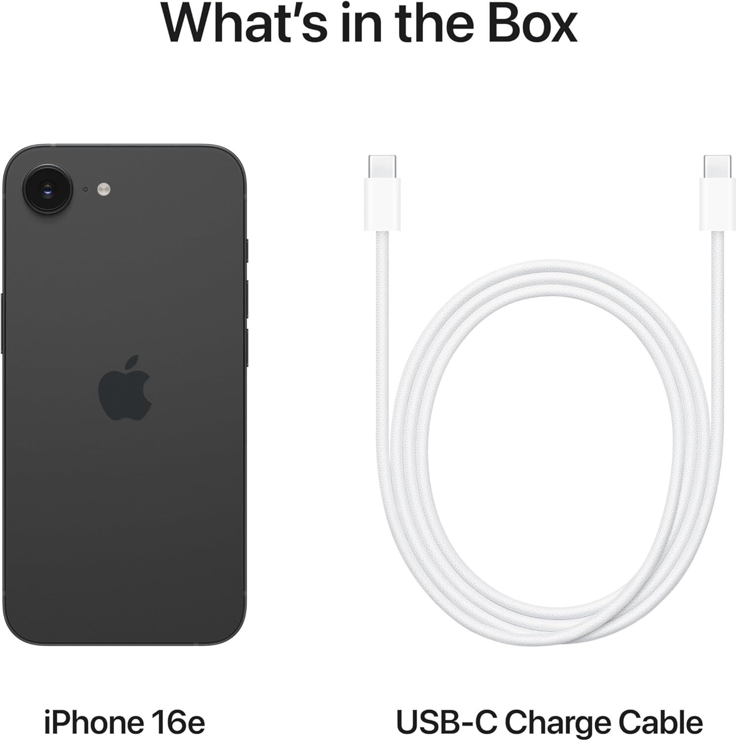 NEW Apple iPhone 16e 5G 6.1'' iOS Smartphone 128GB Unlocked SIM-Free - Black